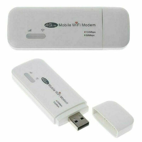 Trade Shop - Hotspot-Modem, 4G LTE, WLAN-Router, tragbar, USB, Breitband, 802.11, Micro-SD, UF725 -