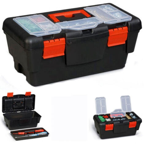 Trade Shop - HOUSES PORTA UTENSILI IN PLASTICS MIT 10 SCOMPARTEN 50X30X22CM -