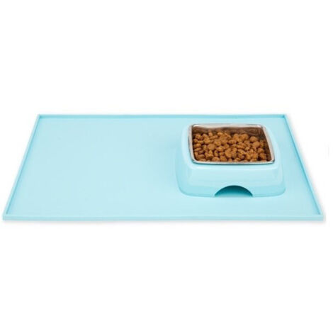 Trade Shop - HUNDE-KATZEN-NAPF-MATTE, WASSER-LEBENSMITTEL-TELLER-TABLETT, ANTI-SCHMUTZ-REINIGUNG -