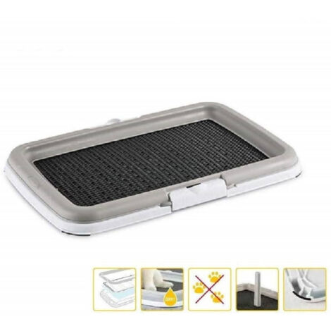 Trade Shop - HUNDEKLO WELPENERZIEHUNGSTOILETTE ABWASCHBAR 3 EBENEN BRAUCHT 39X59X5CM TÜRMCHEN -