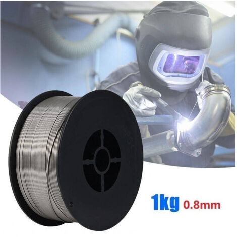 Trade Shop - INFUSED DRAHT FÜR MIG-SCHWEISSGERÄT ENDLOSDRAHT OHNE GAS SPULE 1KG 0,8MM E71T-GS -