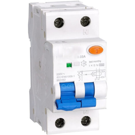 Trade Shop - Interruttore Automatico Magnetotermico Differenziale 2 Modulo Din 25a Per Quadro -