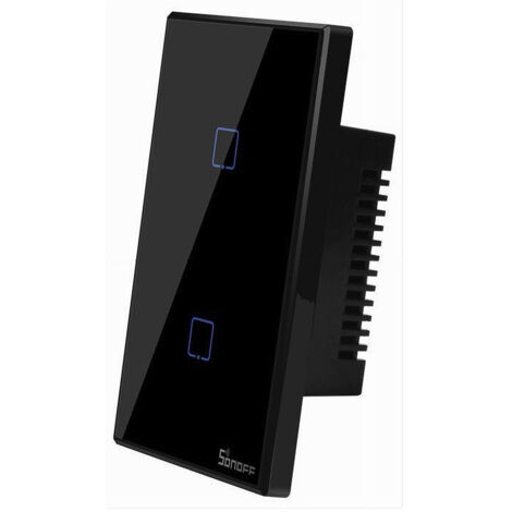 TRADE SHOP - Interruttore Sonoff Smart 2 Canale Controller Wireless Placca Touch Domotica T3us2c -