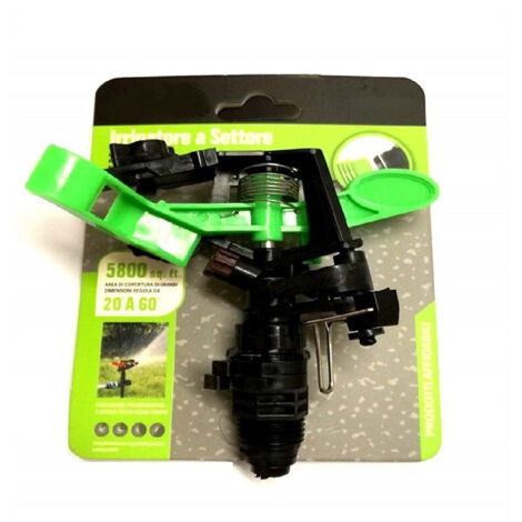 Trade Shop - Irrigatore A Settore Giardino Terra Area Di Copertura Regolabile Flusso Acqua -