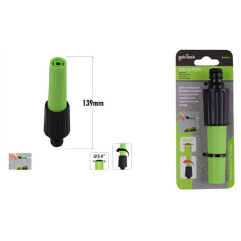 Trade Shop - IRRIGUNG UGELLO DEL TUBO GIARDINO REGOLABILE 2 MODE GETTO Ø3/4" 90014 -