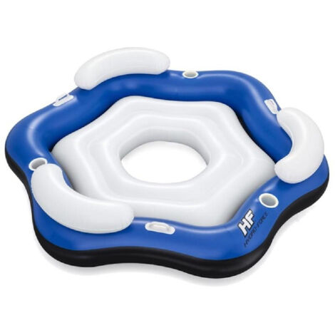 TRADE SHOP - Isola Galleggiante Per 3 Persone 191x178 Cm Con Portabicchieri E Maniglie 43111 -