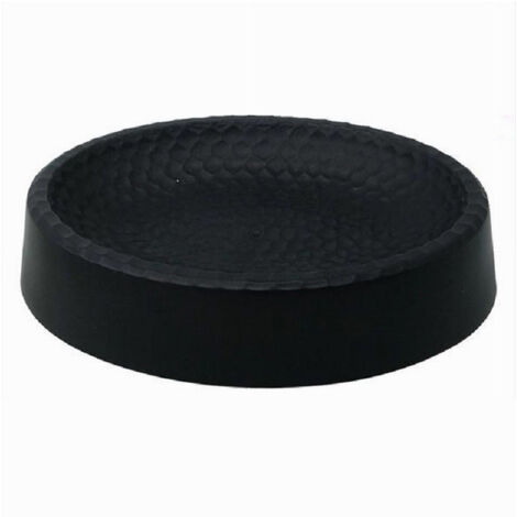 Trade Shop - Jabonera Decorada Negra Accesorios De Baño Modernos 79184 -