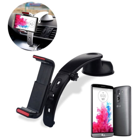 Trade Shop - Jhd-301 Soporte Universal Para Coche 360 Grados Ventosa 3 En 1 Para Smartphones -