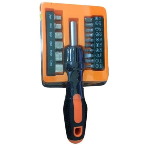 Trade Shop - Juego 16 Destornilladores Variados Puntas De Precisión Estrella Destornillador Torx -