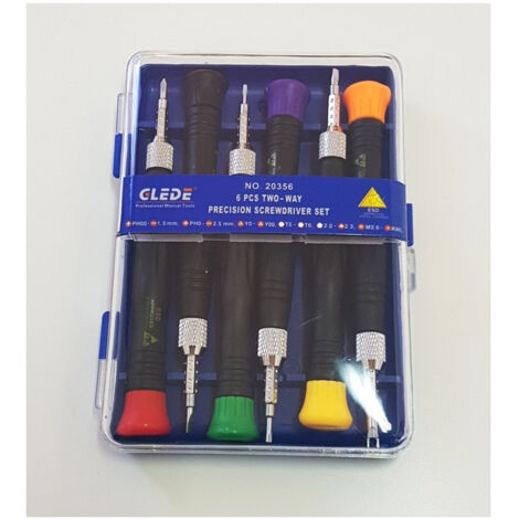Trade Shop - Juego 6 Pz. Destornilladores Torx Para Teléfonos Smartphones Nokia Tv Cámara Gafas Relojes Brocas De Precisión -