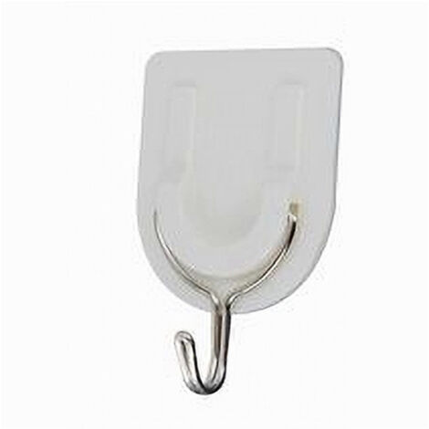 Trade Shop - Juego De 6 Piezas Ganchos Adhesivos Pared Madera Moda Puertas 59670 -