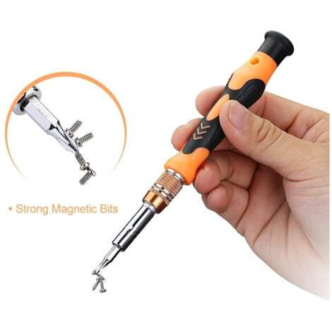 Trade Shop - Juego De Destornilladores Torx 6 + 6 Magnéticos Para Pc, Portátiles, Reparaciones De Relojes -