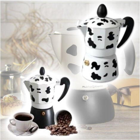 TRADE SHOP TRAESIO Trade Shop - KAFFEEMASCHINE MUCCA MOKA EXPRESS MUKKA CAFFE 6 TASSEN NEAPOLITANISCHER ESPRESSO-KAFFEE -