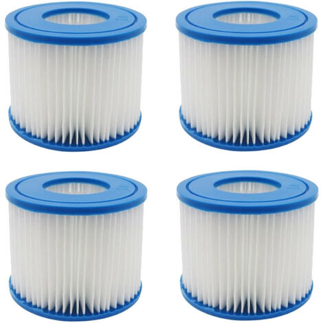Trade-Shop Kartuschenfilter / Filterpatrone für viele Bestway Whirlpools wie Lay-Z-Spa Miami, Ersatz für Bestway Typ VI 58323 - 4 Stück