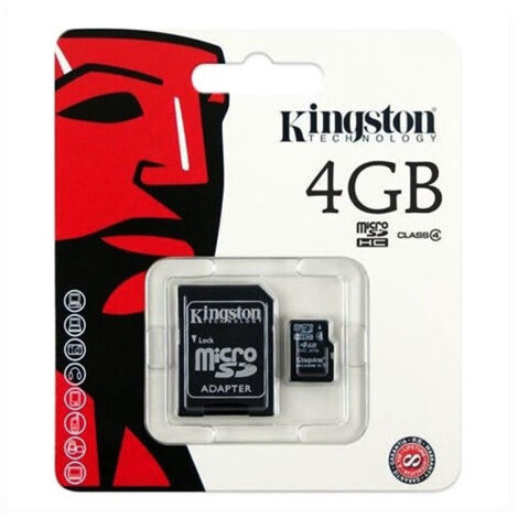 Trade Shop - Kingston Micro Sd 4 Gb Microsd Classe 4 Sdhc Scheda Di Memoria Card Smartphone -