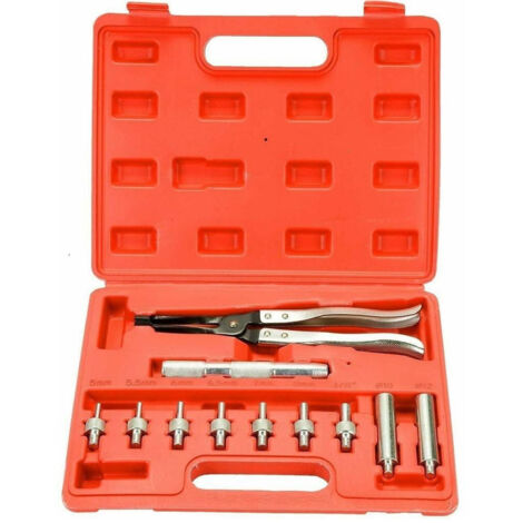 TRADE SHOP - Kit 11pz Sostituzione Rimozione Installazione Valvole Stelo Adattatori Art.00112 -