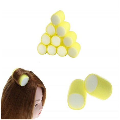TRADE SHOP - Kit 24 Bigodini Auto Adesivi Arriccia Capelli Acconciatura Boccoli Ricci Perfetti -