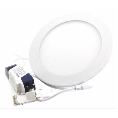 TRADE SHOP - Kit 5 Pz Faretti Faretto 6w A Led Slim Incasso Con Led Drive Tondo Luce Fredda -