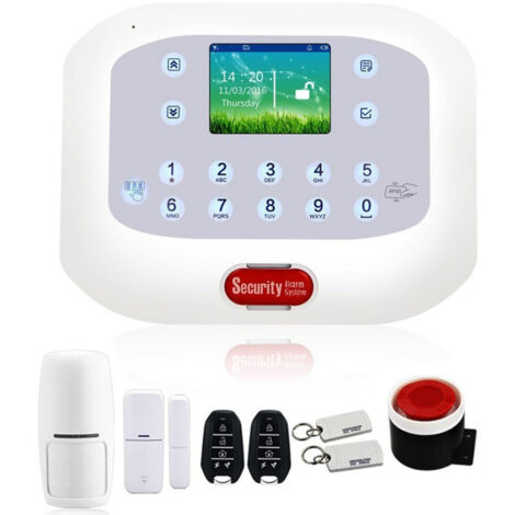 TRADE SHOP - Kit Antifurto Casa Allarme Touch Screen Combinatore Gsm Pstn Wireless App 50a -