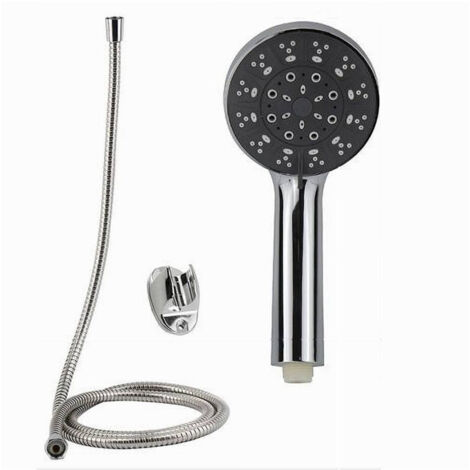 Trade Shop - Kit Baño Rociador Mano Con Cordón Soporte 1,8 Metros 69065 -