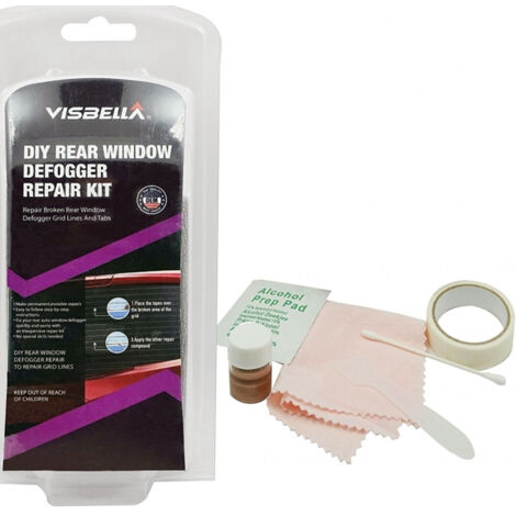 TRADE SHOP - Kit Completo Riparazione Finestre Vetro Sbrinatore Auto Lunotto Resina Perdite -