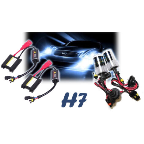 TRADE SHOP - Kit Completo Xenon Xeno Lampade Fari Luci H7 6000 K Centraline 35w Auto E Moto -