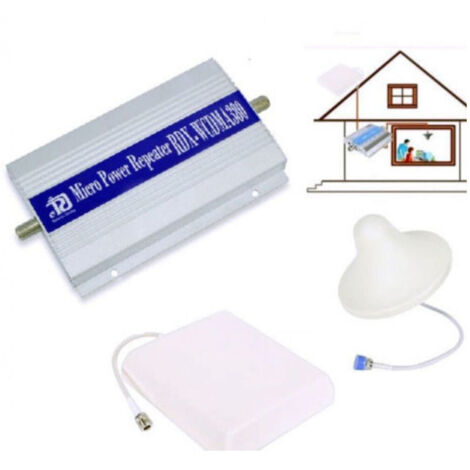 Trade Shop - Kit De Amplificador Gsm 3g Umts Repetidor Doble Antena Teléfono Móvil Smartphone -