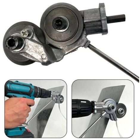 Trade Shop - Kit De Conversión De Taladro A Cizalla Eléctrica Para Corte De Chapa -