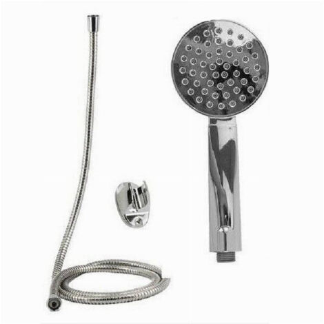 Trade Shop - Kit De Ducha Mural Mango De Ducha Redondo Con Soporte De 1,8 M 69320 -