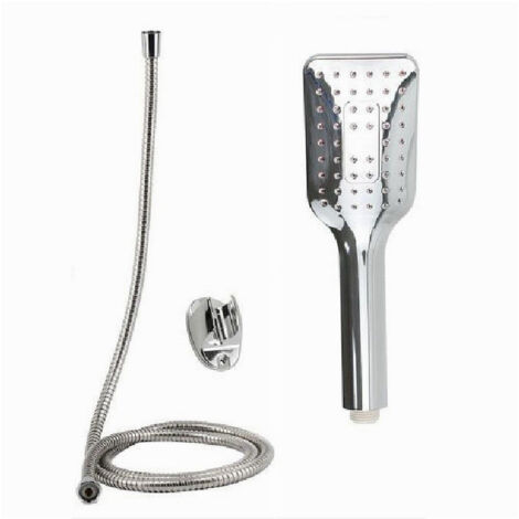 Trade Shop - Kit De Teleducha Rectangular Para Bañera 59231 Lace 1.8m Bracket -