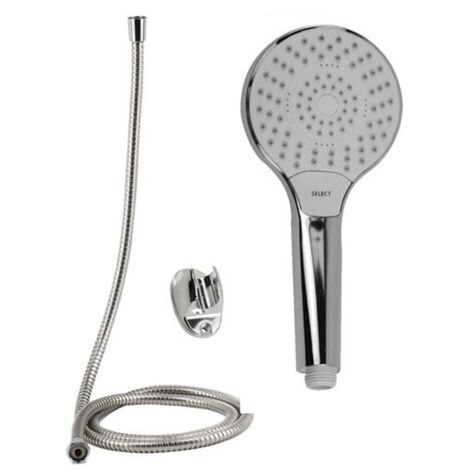 TRADE SHOP - Kit Doccetta 69330 Doccino Soffione Bagno Doccia Tasto Select Laccio 1,8mt Staffa -