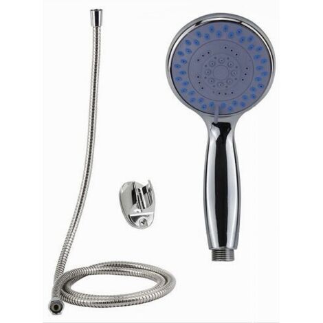 TRADE SHOP - Kit Doccetta Doccino Soffione Bagno Doccia Tondo Con Laccio 1,8mt Staffa 69059 -