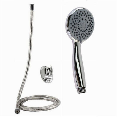 TRADE SHOP - Kit Doccetta Doccino Soffione Multigetto Doccia Bagno Laccio 1,5mt Staffa 79977 -