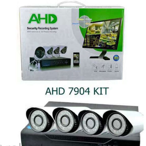 Trade Shop - Kit Dvr Ahd Video Vigilancia Ir 4 Canales 3g Smartphone Cámaras Ir Hdmi 7904 -