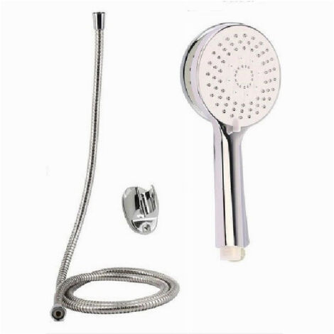 Trade Shop - Kit Teleducha Multichorro Bañera Rociador 1,8 M Soporte 79364 -