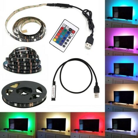 Strip Led Striscia Usb 100cm L5 6.48w 5v Per Retroilluminazione