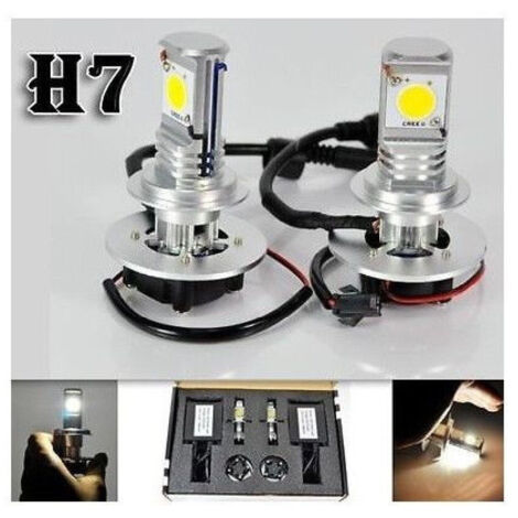 TRADE SHOP - Kit Xenon H7 Lampade A Led Cree Full Led 50w 6000k Digitale Ballast Xenon Bianca -
