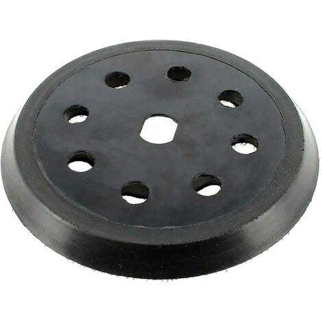 Trade-Shop Klett 8-Loch Schleifteller / Haftteller / Stützteller 125mm kompatibel mit Black & Decker BD190, KA190, SPEC375 ersetzt 797157-01 - 1 Stück