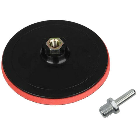 Trade-Shop Klett Haftteller / Schleifteller / Stützteller / Polierteller inkl. M14 Spanndorn Adapter für Winkelschleifer Poliermaschinen / Ø 100mm - 1 Stück