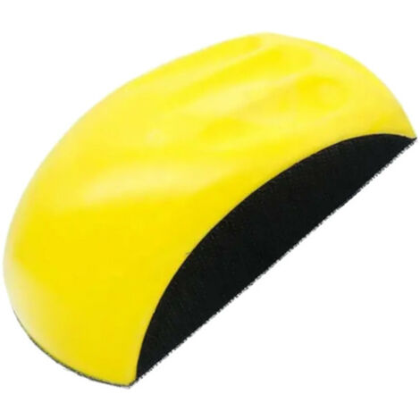 Trade-Shop Klett Schleifklotz / Schleifblock / Handschleifblock für 125mm Schleifscheiben Exzenterscheiben Schleifteller mit Klettverschluss