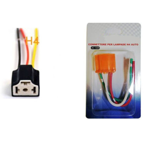 Trade Shop - KONNEKTOR RICAMBDA H4 ATTACCO CAR MOTO 3 POSITIONEN XC-1349 -
