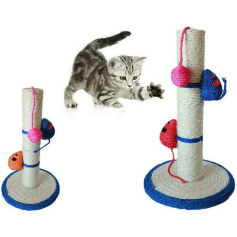 Trade Shop - KRATZBAUM SEIL BALL KRALLE KATZE KRATZSPIEL 42X24CM. MOD B -