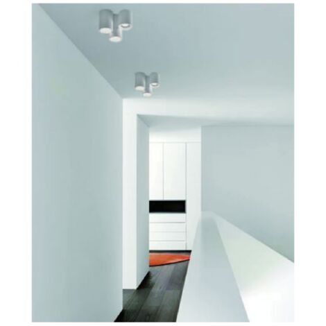 Trade Shop - KRONLEUCHTER DECKENLEUCHTE FASSUNG GU10 3 ZYLINDER GIPS GS-C07-3 -