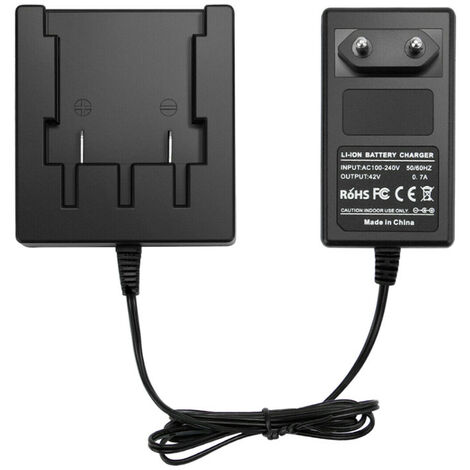 Trade-Shop Ladegerät Ladestation 40V 0,7A kompatibel mit Greenworks G40B4 G40B6 GWT40VS2 29252 G40LM46SP G40UC GD40CS15 GD40CS18 20322