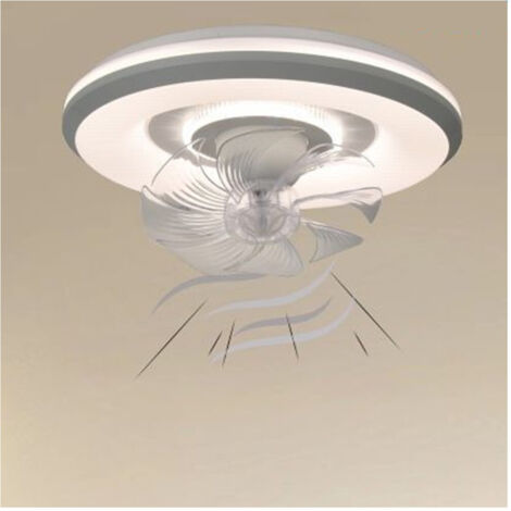 TRADE SHOP - Lampada Con Ventola Ventilatore Plafoniera Da Soffitto Led Luce 3200k-6500k 33252 -