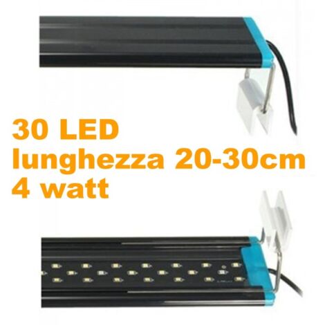 Luce LED per acquario 1.5W 18LED IP68 L.18cm