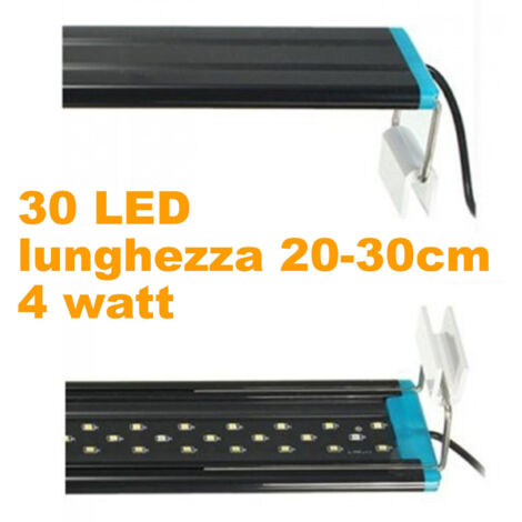 TRADE SHOP - Lampada D53 Luce Plafoniera Allungabile Estendibile Led Per Acquari Acquario Bordo Vasca Regolab -