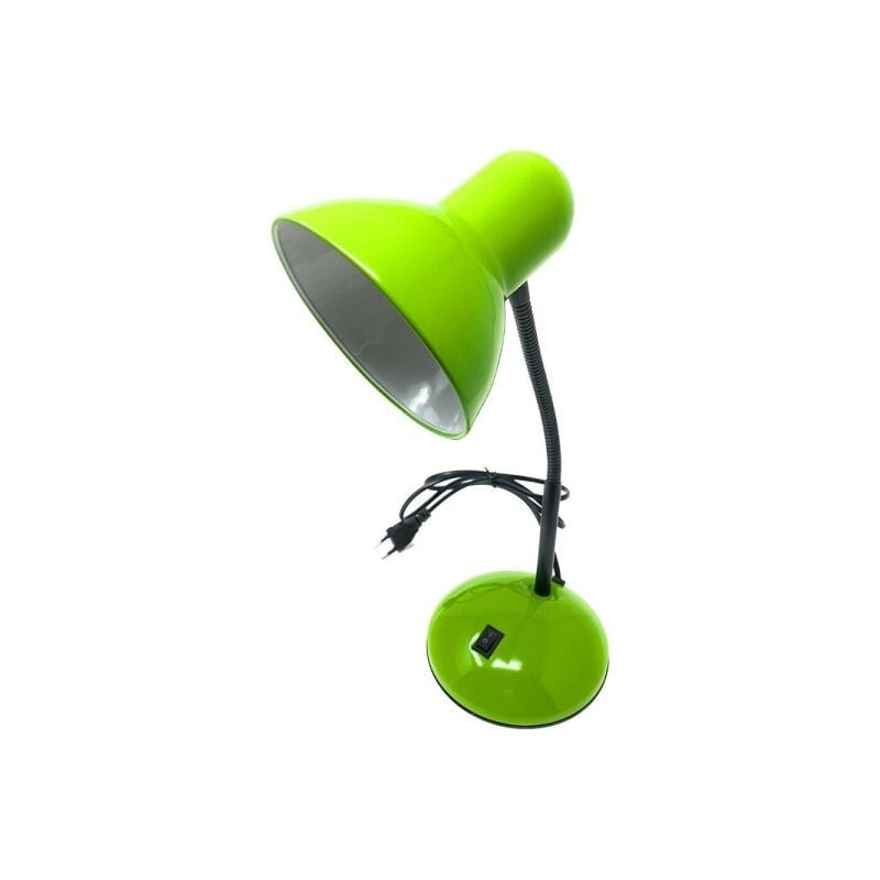 Image of Trade Shop - Lampada Da Scrivania Con Braccio Flessibile Luce Lume Tavolo Per Cameretta Color Verde - Verde