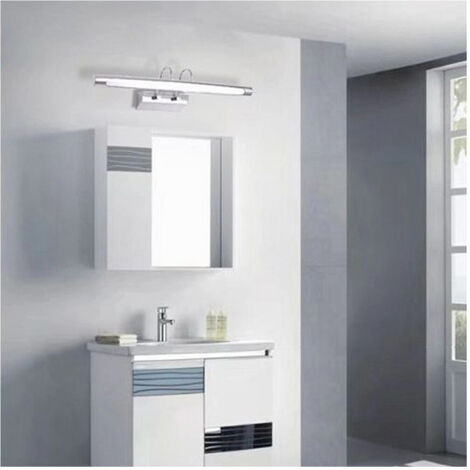 TRADE SHOP - Lampada Da Specchio Led 12w 3 Modalità Di Luce Fredda Calda Naturale Ip40 F03-3c -
