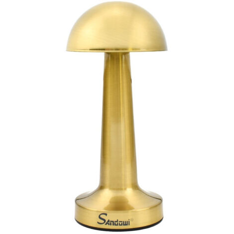 TRADE SHOP - Lampada Da Tavolo Decorativa Led A Fungo Luce Bianca 3 Intensità Di Luce Q-tl142 -